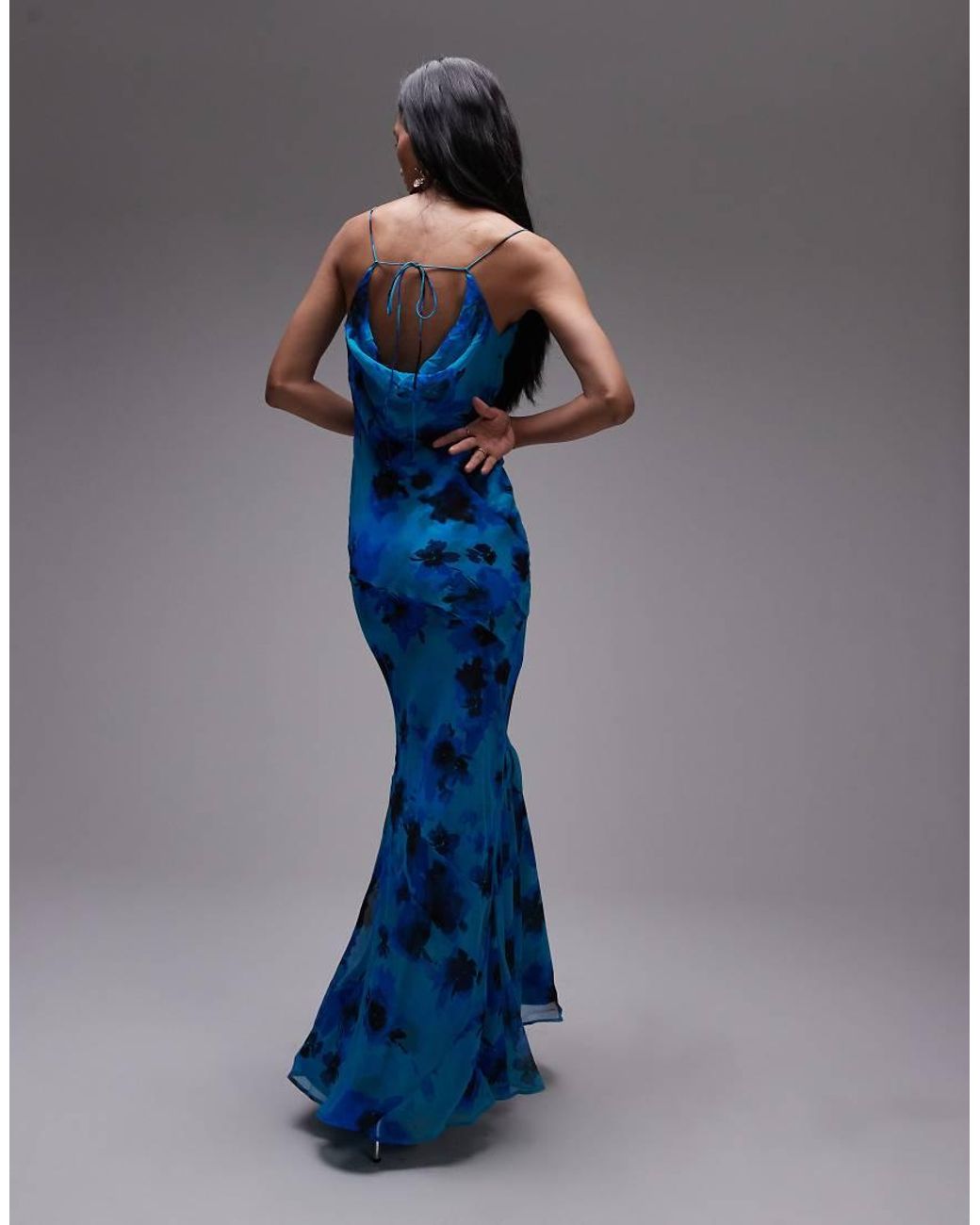TOPSHOP Double Layered Cami Dress in Blue | Lyst UK TOPSHOP Double Layered Cami Dress in Blue | Lyst UK