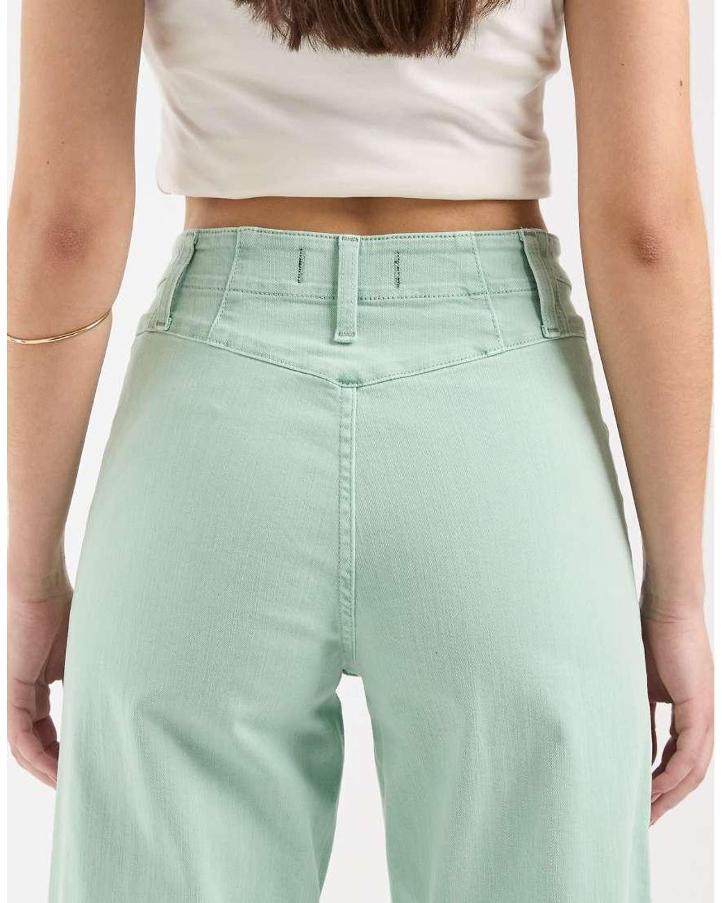Free People Blue Libre Wide Leg Jeans
