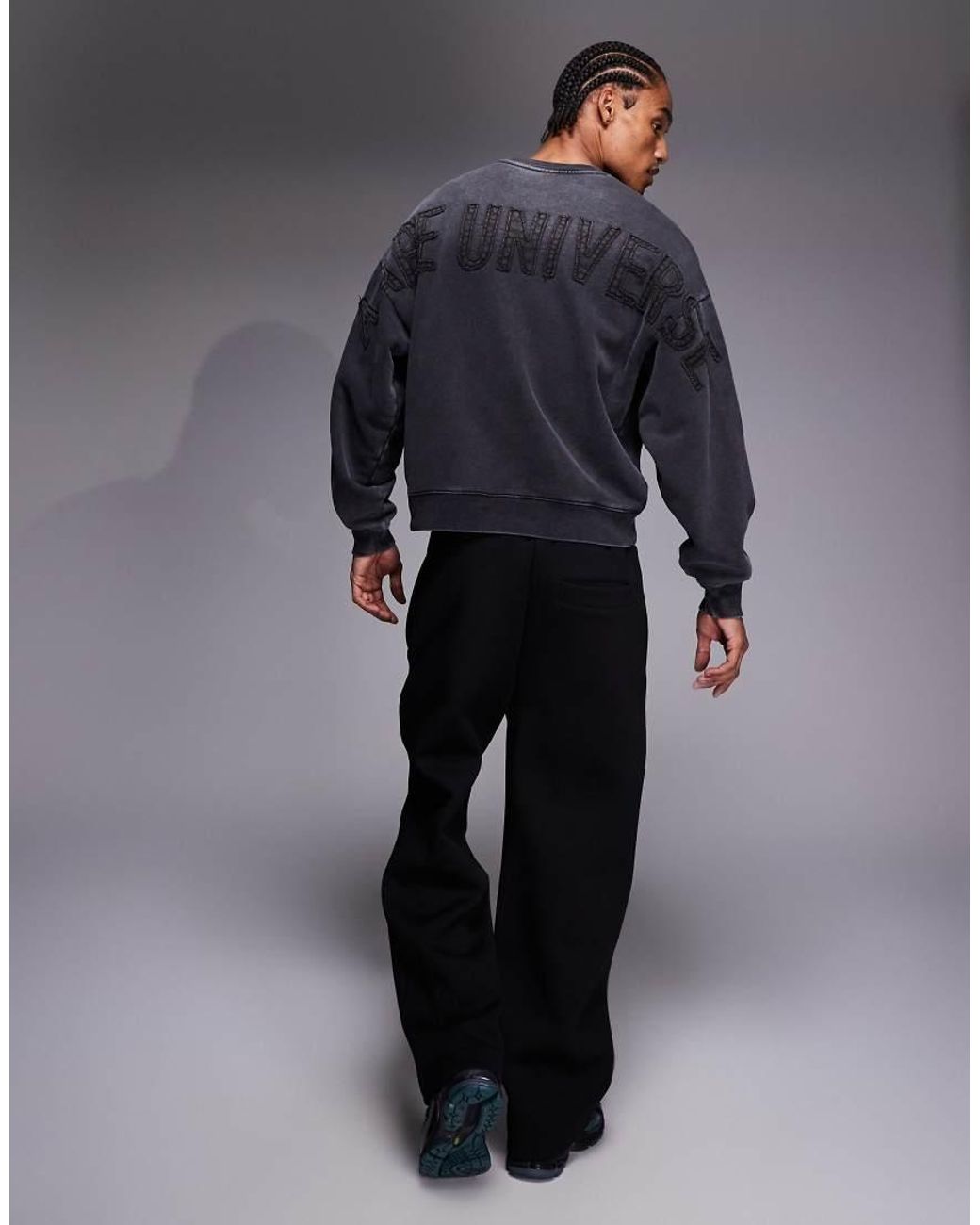 Aape By A Bathing Ape Blue Aape By A Bathing Ape Oversized Heavyweight Pullover Sweatshirt for men