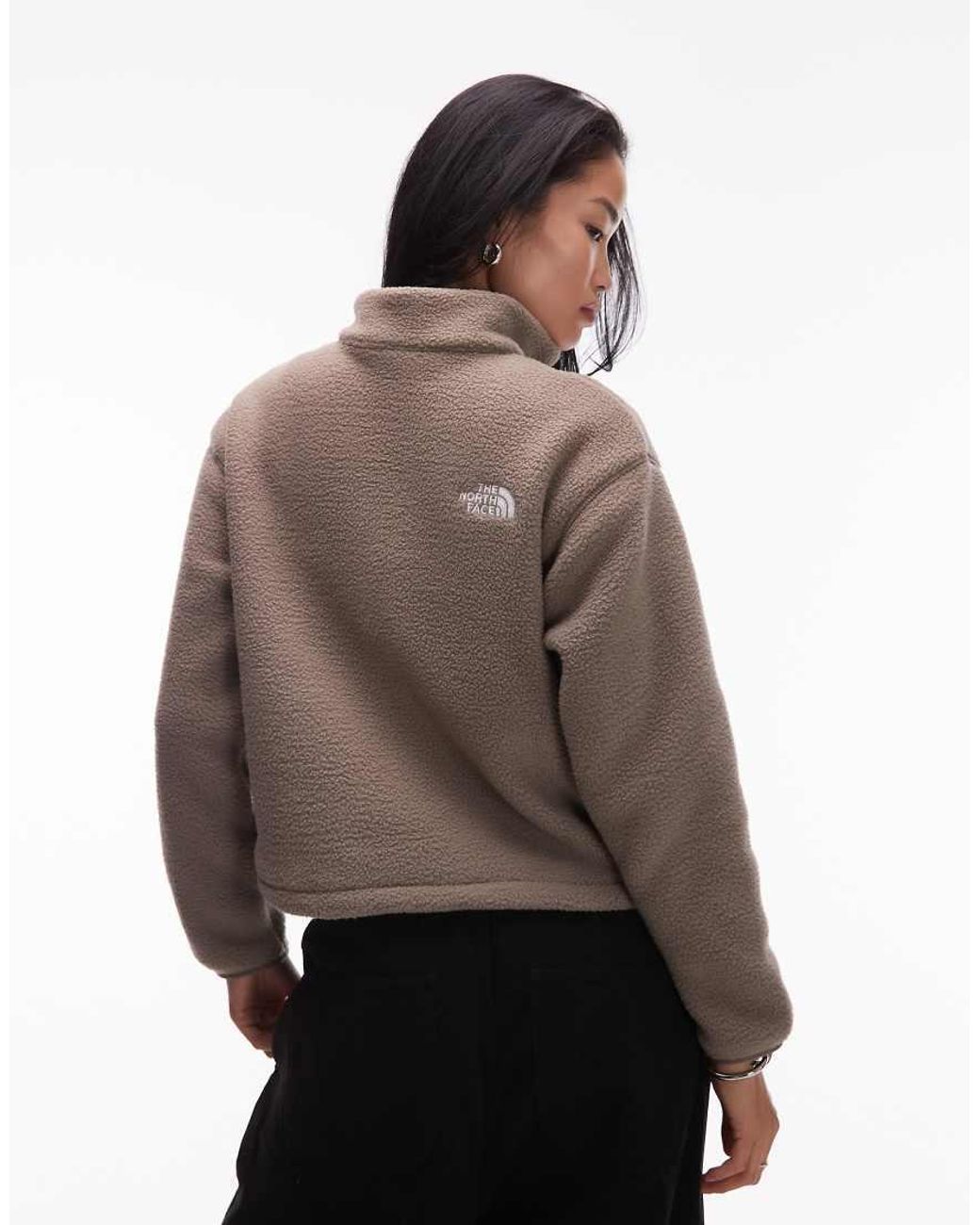 The North Face Gray Fleeski Quarter Zip Pullover Fleece