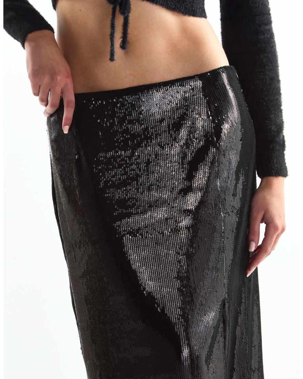 Glamorous Black Pencil Skirt With Split
