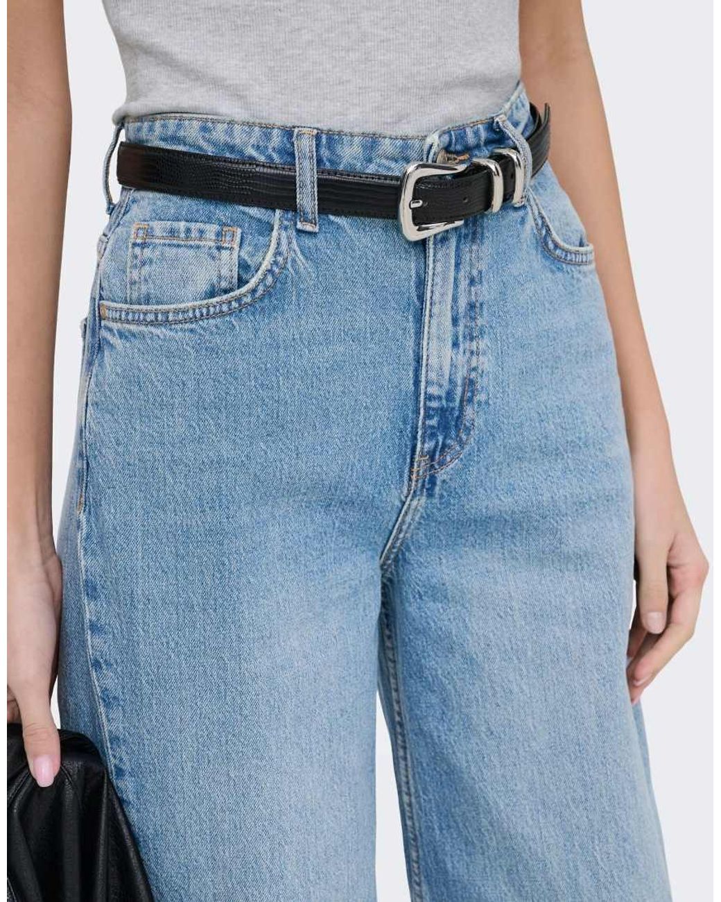 Jdy Blue Wide-fit Jeans