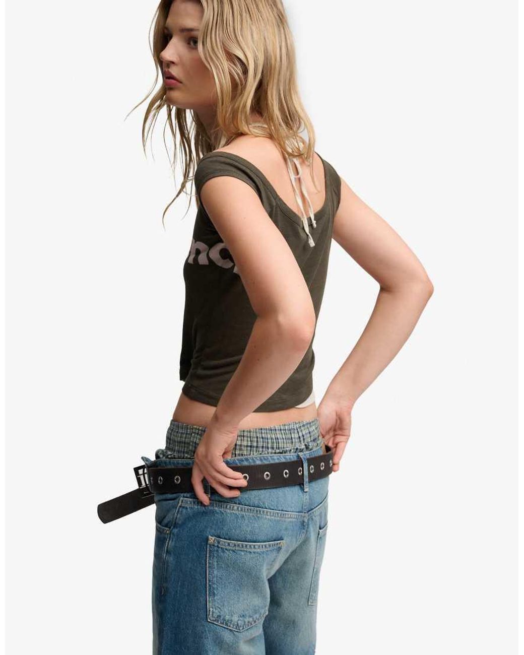 Bench x Superdry & Co Gray Two-In-One Halter Top