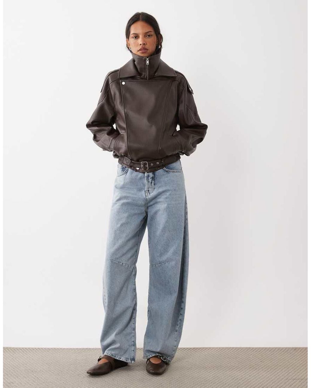 Cotton On Bikerjack in het Brown