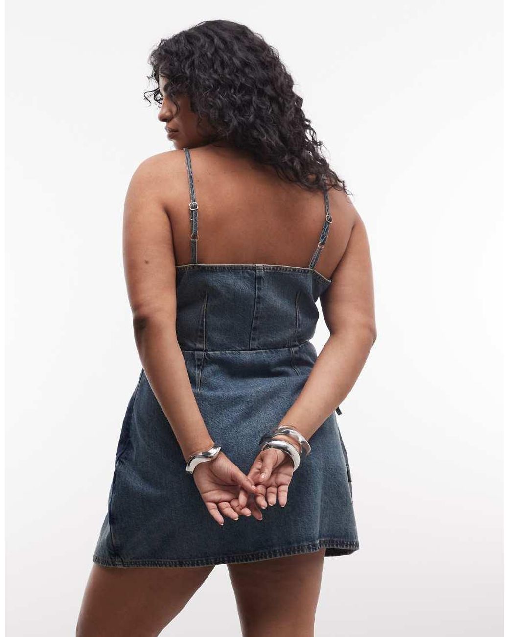 Collusion Blue Plus Denim Wrap Dress