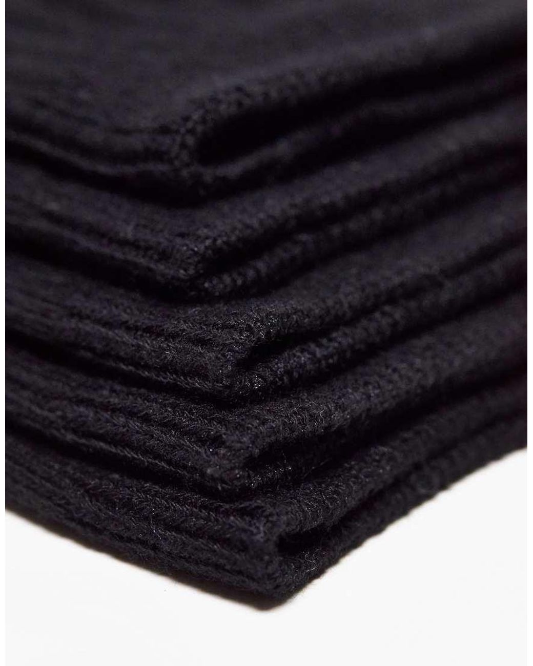 Pack De 5 Pares De Calcetines Negros De Canalé De Weekday de hombre de color White