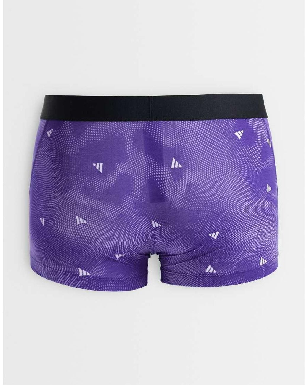 Adidas Purple Active Flex Cotton Trunks 3 Pack