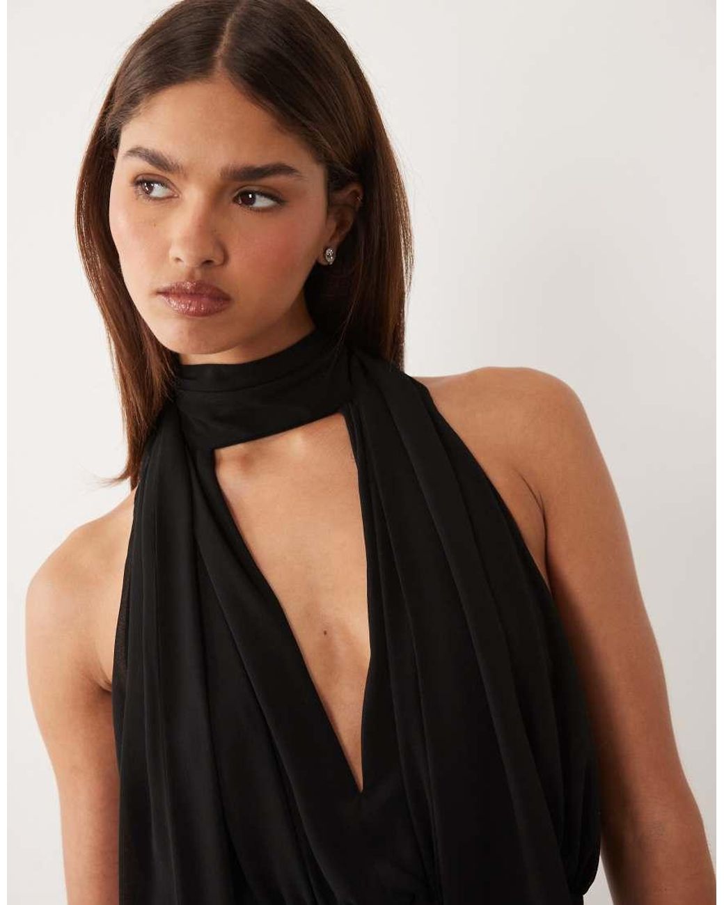 ASOS Black Asos X The Sourced Collection Plunge Body
