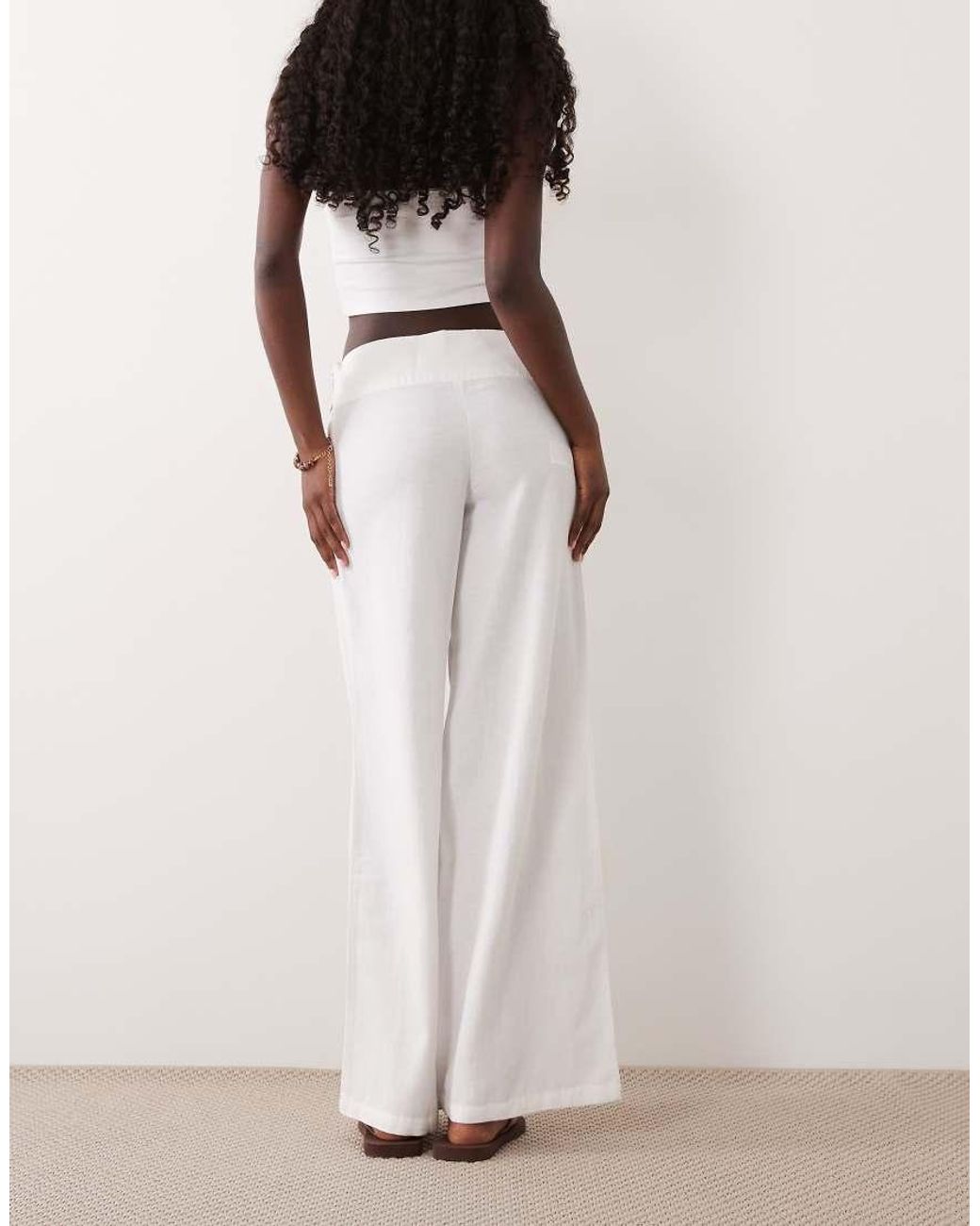 Mango Pink Teen Cotton Rich Straight Trouser