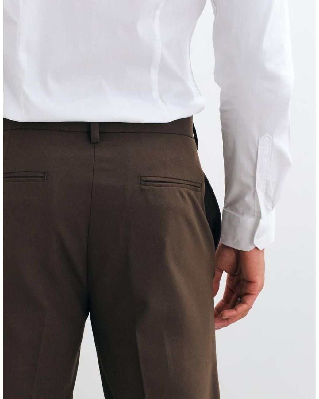 ASOS White Tailored Tapered Trousers for men