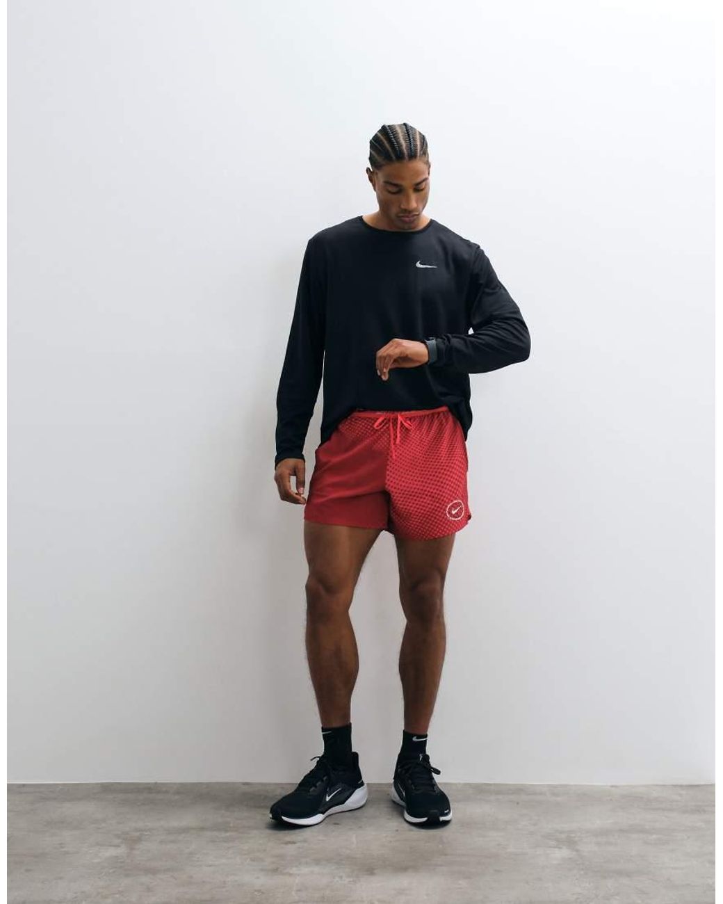 Nike Red Stride Dri-fit 5 Inch Shorts for men