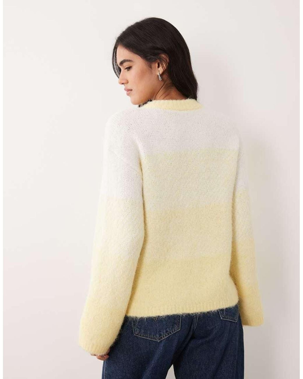 Pieces Natural Cunky Knit Oversized Jumper