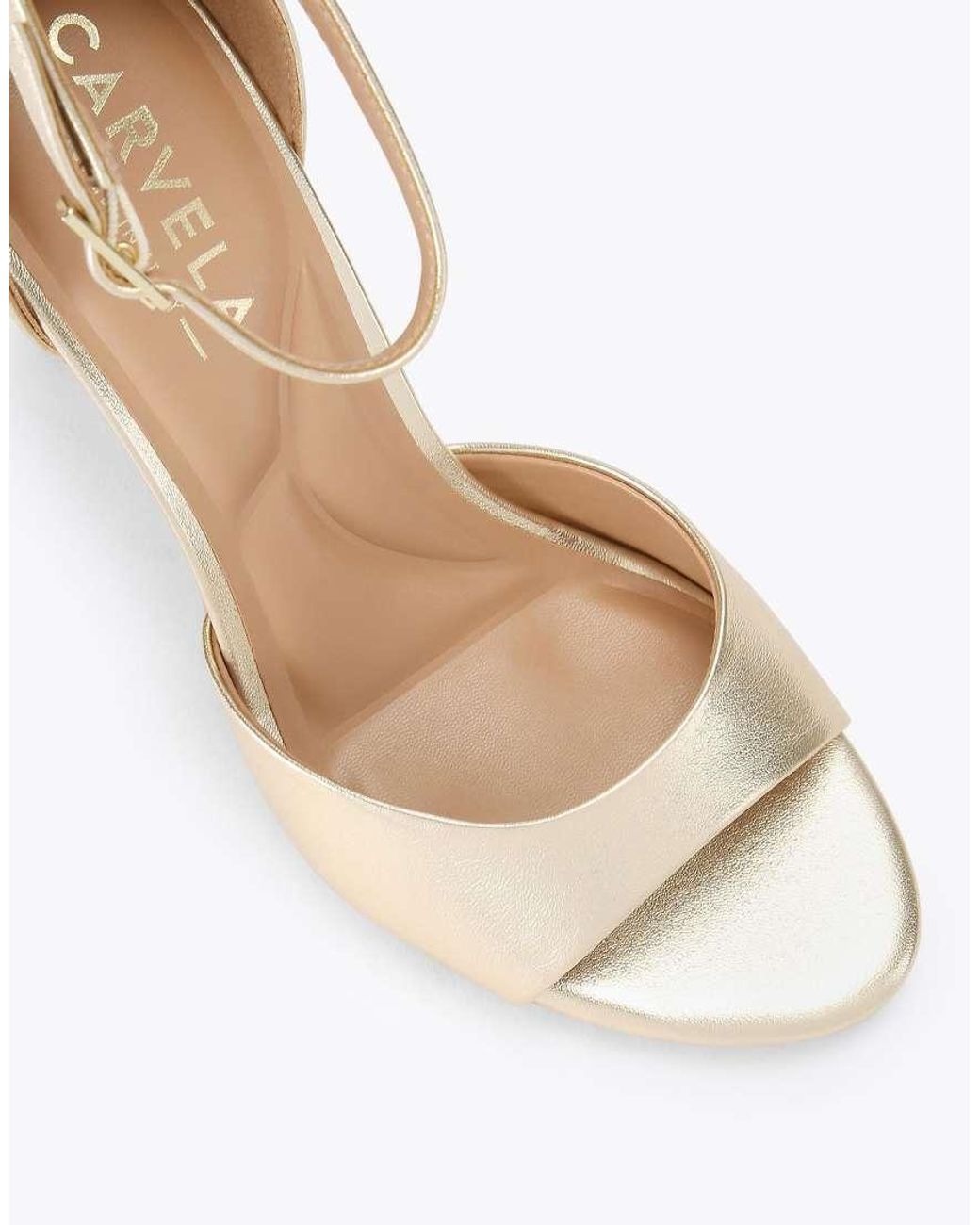 Carvela Kurt Geiger White Corletta Sandal Heeled Sandals