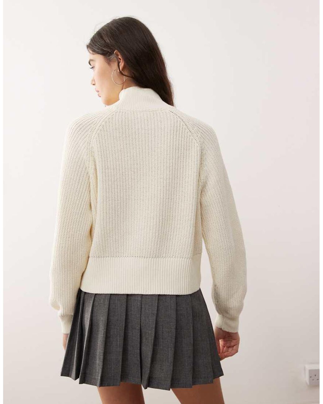 Noisy May Natural High Neck Knit Jumper