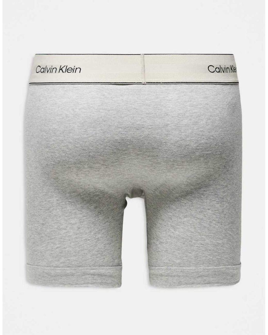 Calvin Klein White Heritage Cotton 3 Pack Boxer Briefs for men