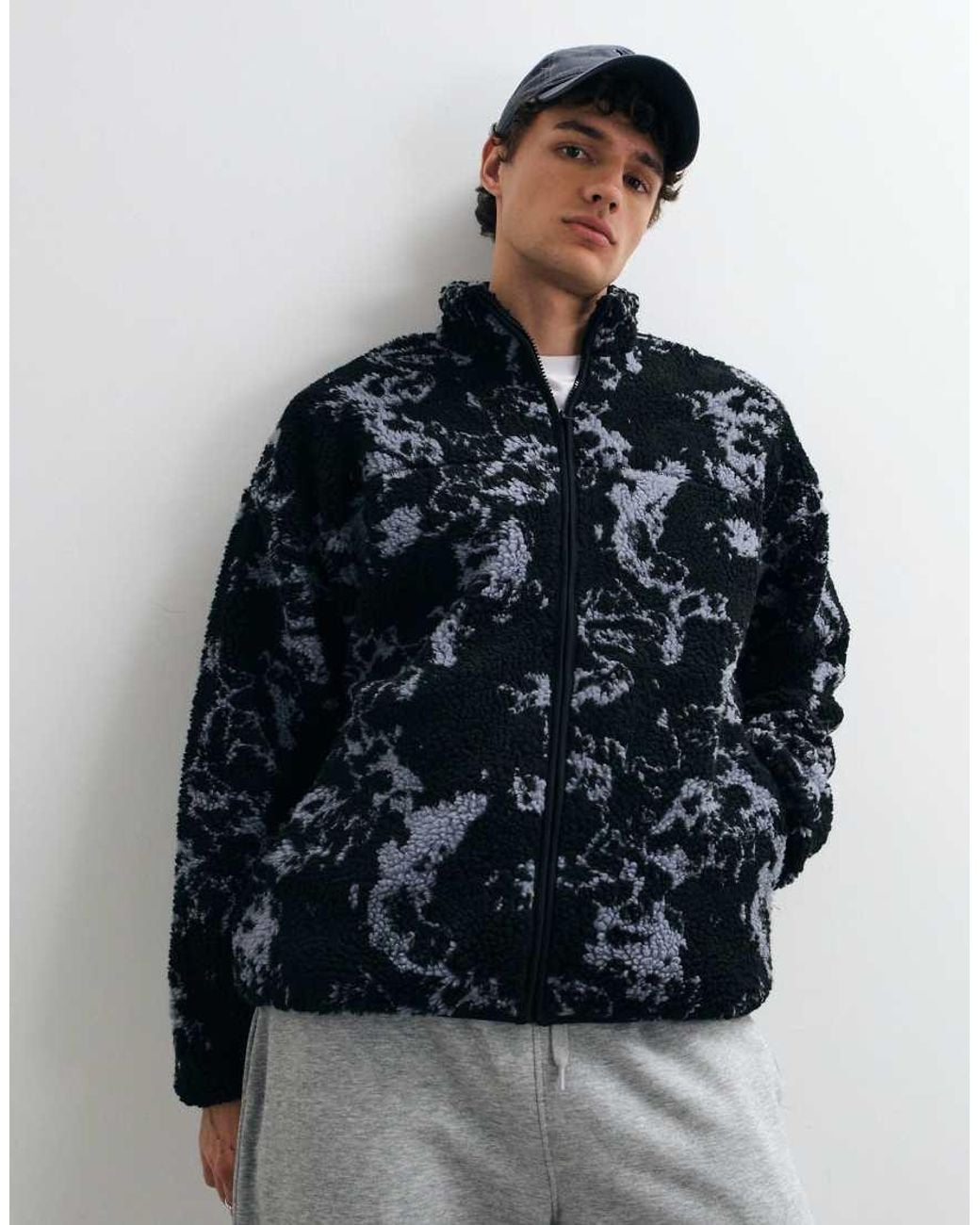 Only & Sons Blue Oversized Fleece for men