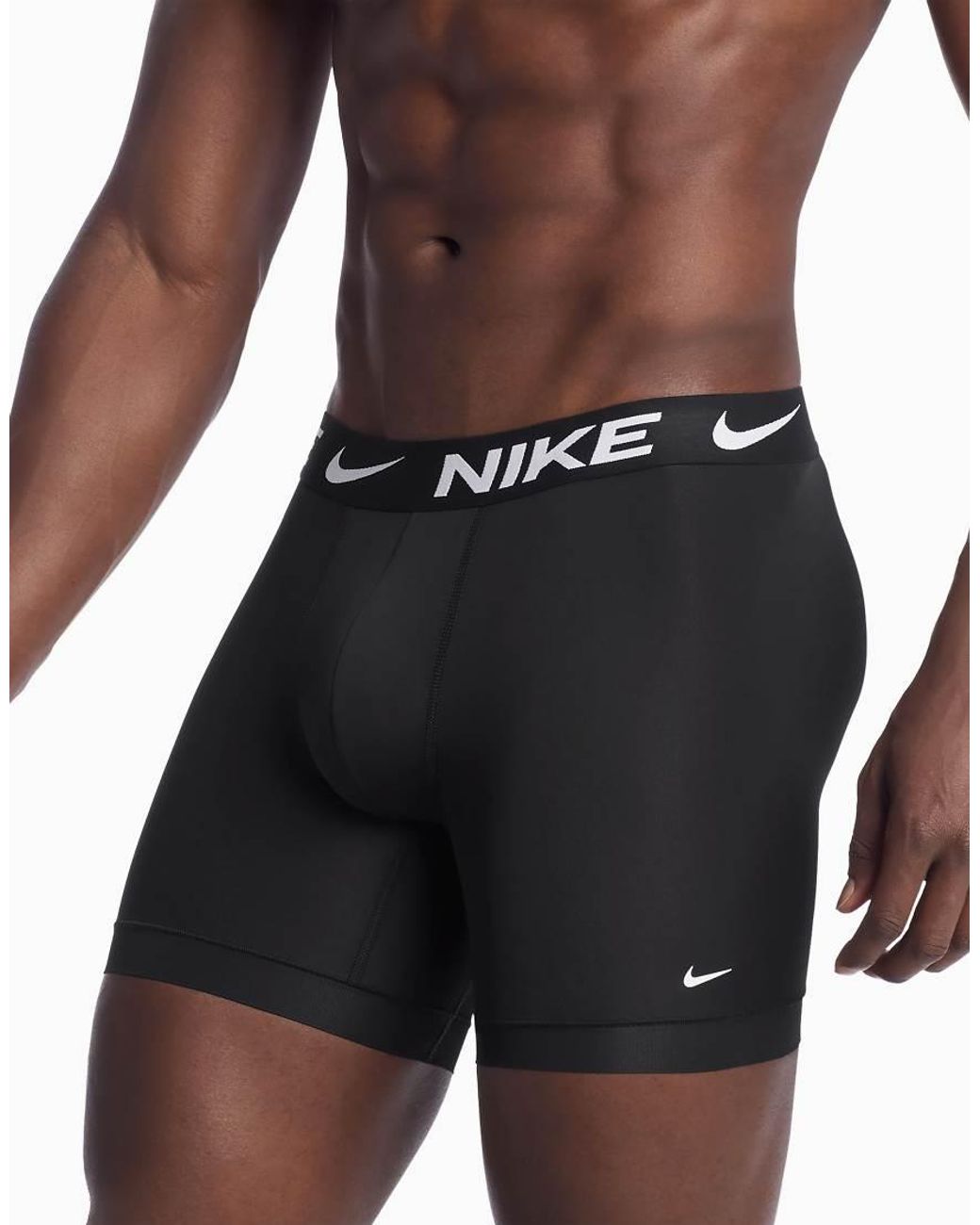 Nike Black Essential Micro 5 Pack Boxer Briefs for men