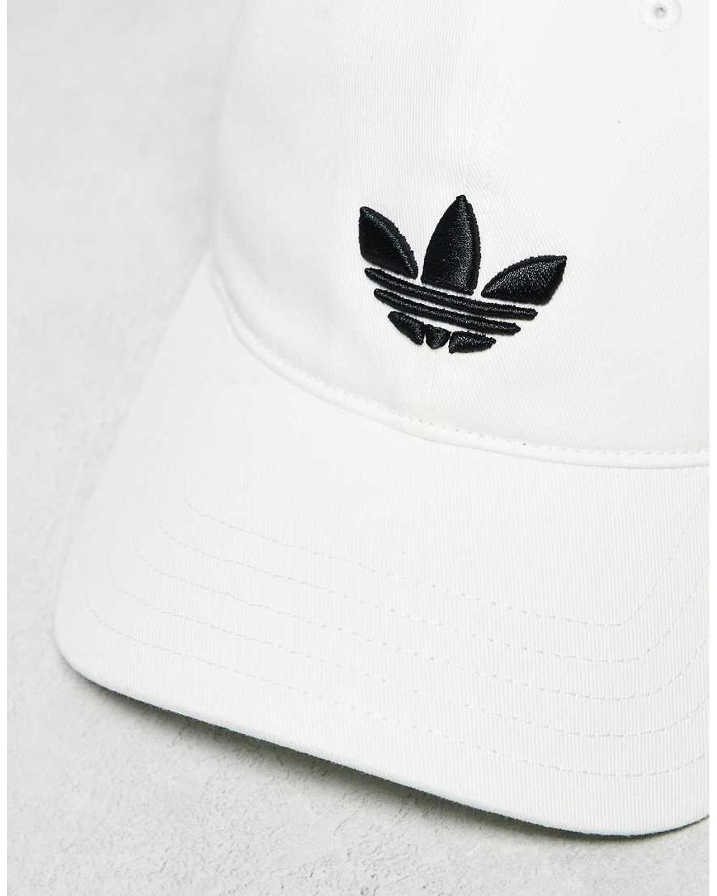 Adidas Originals White Trefoil Baseball Cap