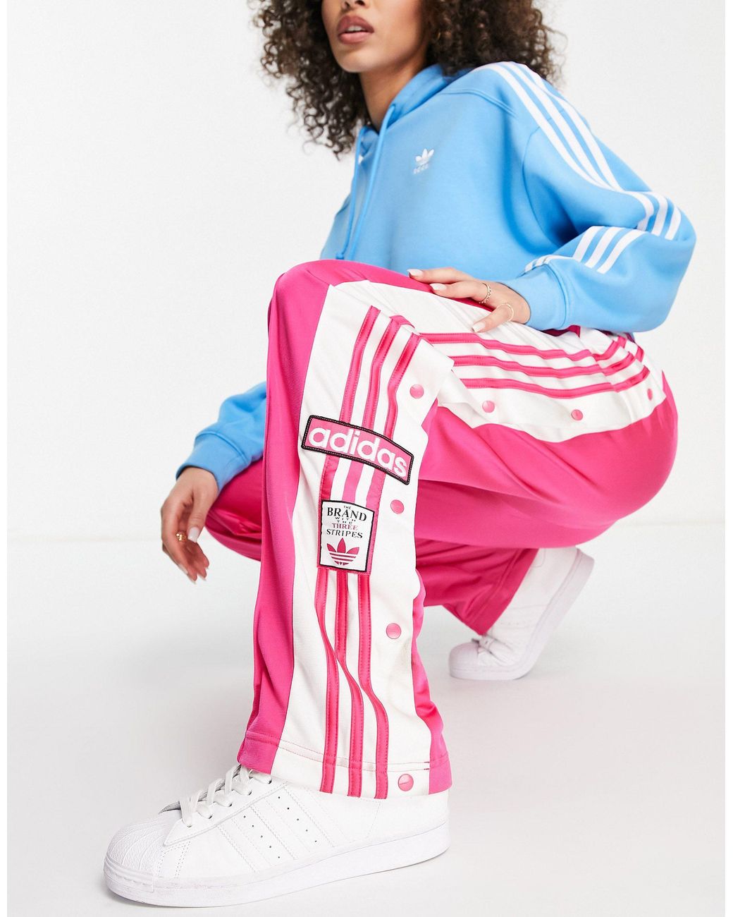 adidas adibreak track pants pink