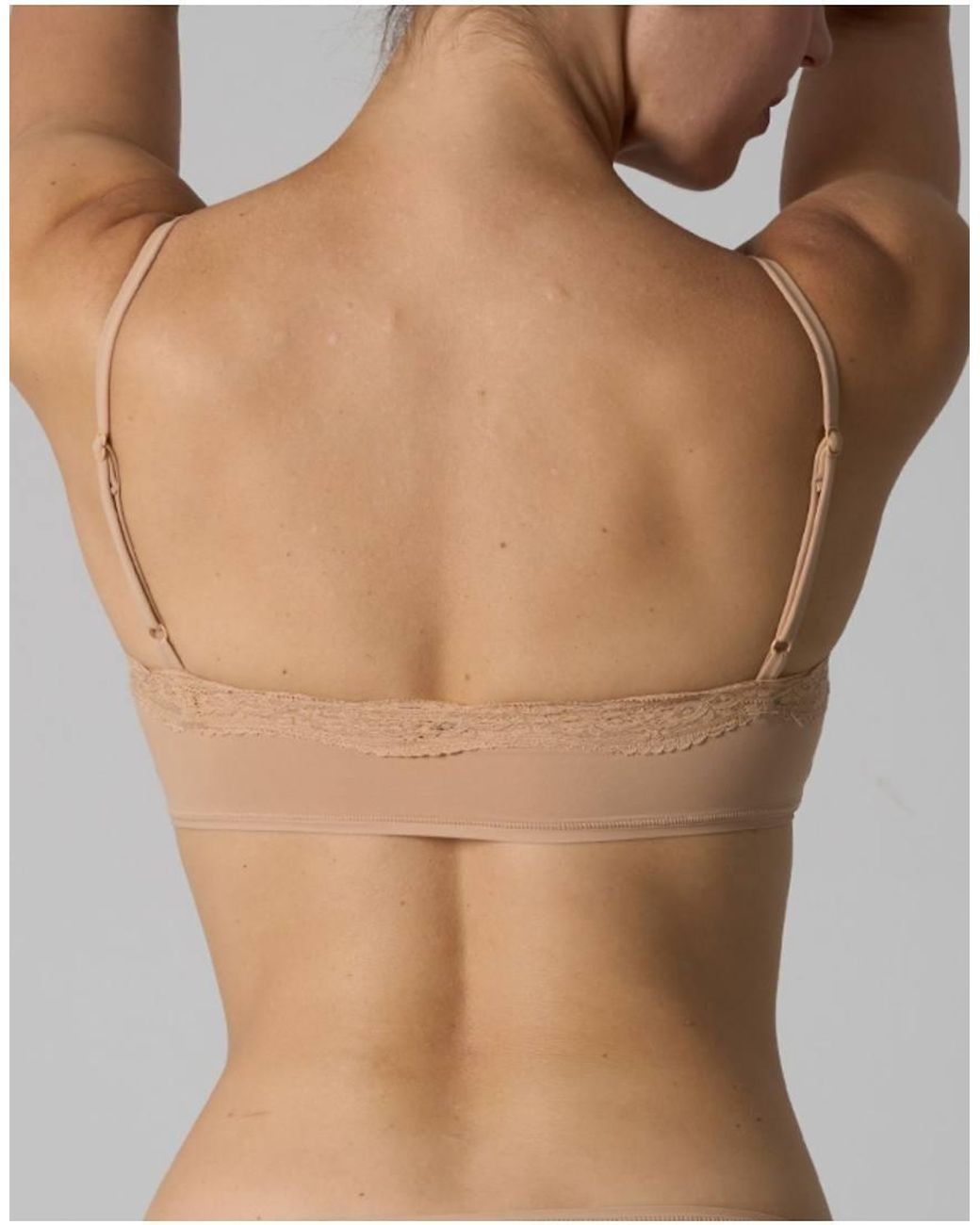 agon® Brown Lace Trim Bralette