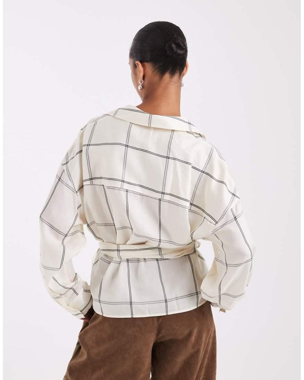 & Other Stories Multicolor Pure Cotton Shirt With Cinch Waist