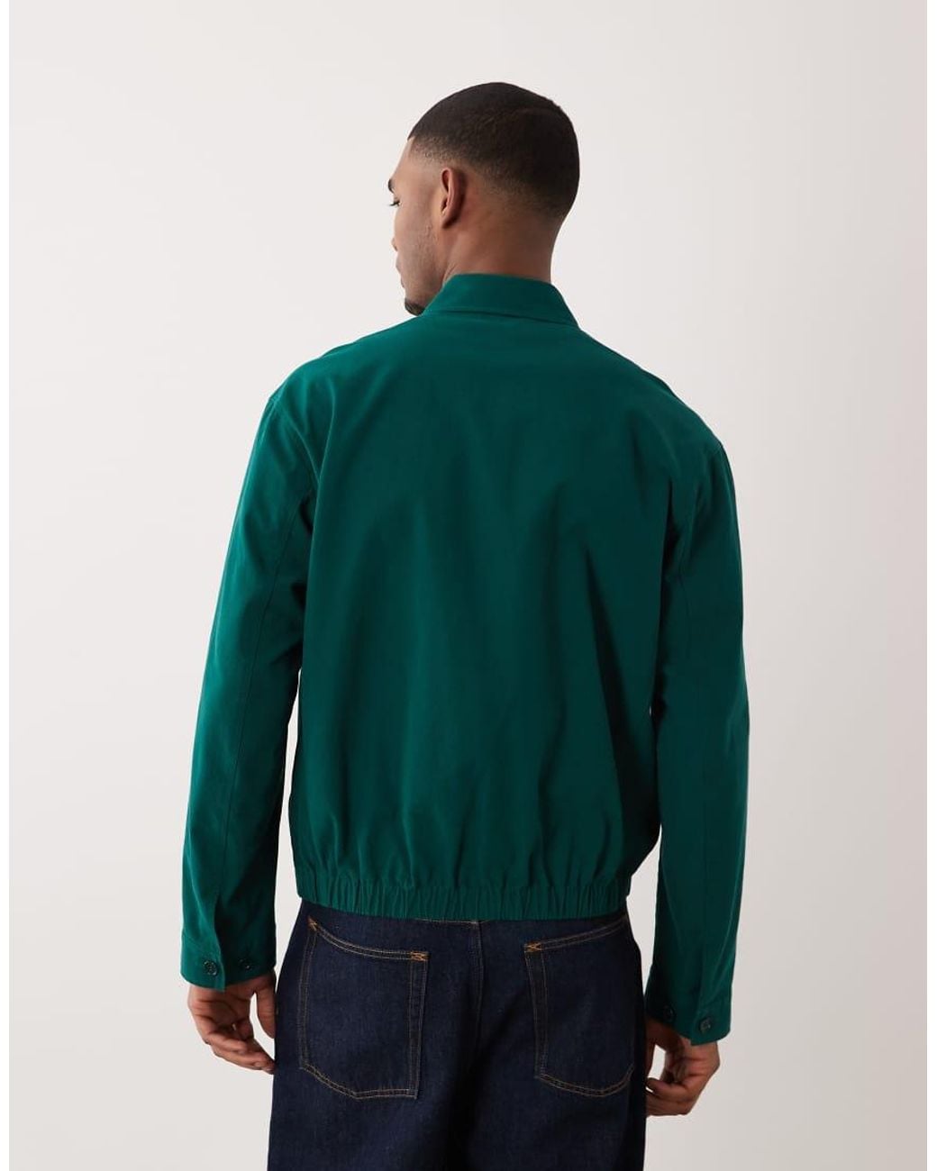 ARKET Green Pure Cotton Blouson Jacket for men