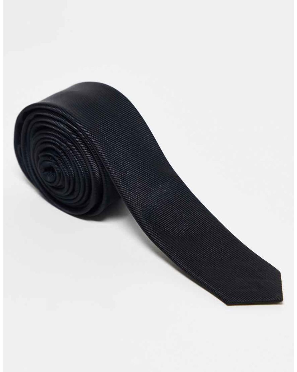 ASOS Blue Satin Skinny Tie for men