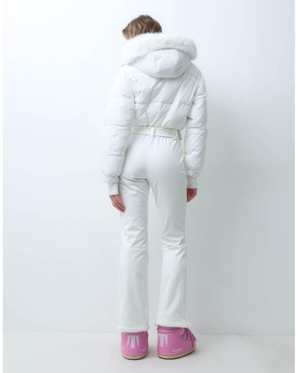ASOS 4505 Ski & Snow Blue 4505 Ski Padded Water Repellent Soft Shell Ski Suit With Cinched Waist And Hood
