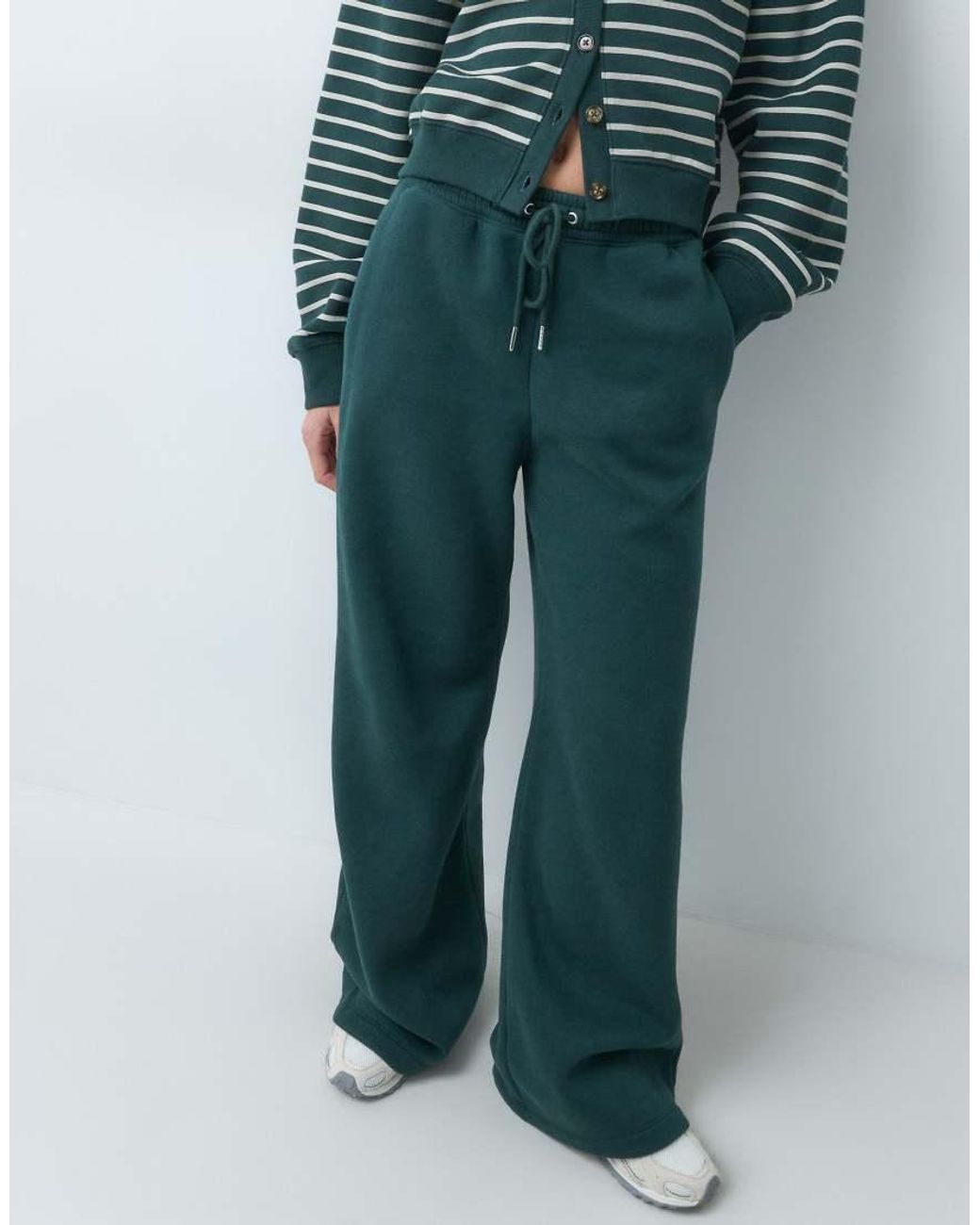 Abercrombie & Fitch Green Wide Leg Jogger Co-Ord