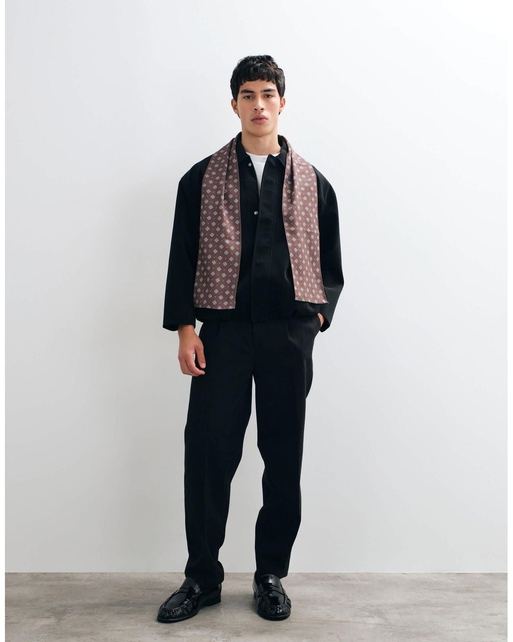 ASOS Vintage Print Smoking Scarf in Blue for Men | Lyst