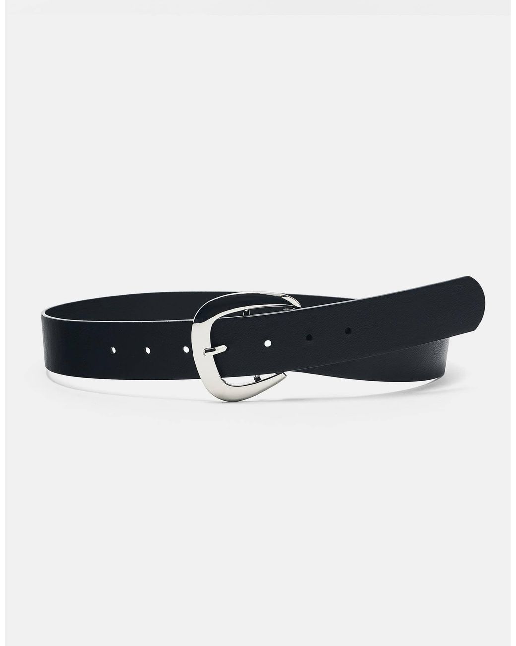 Ceinture à boucle métallique e Pull&Bear en coloris White
