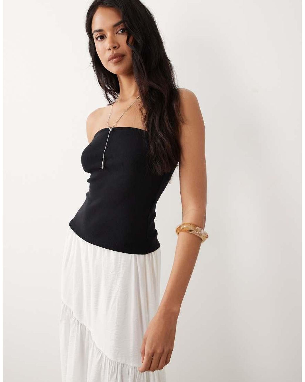 Gina Tricot Black Super Stretch Tube Top