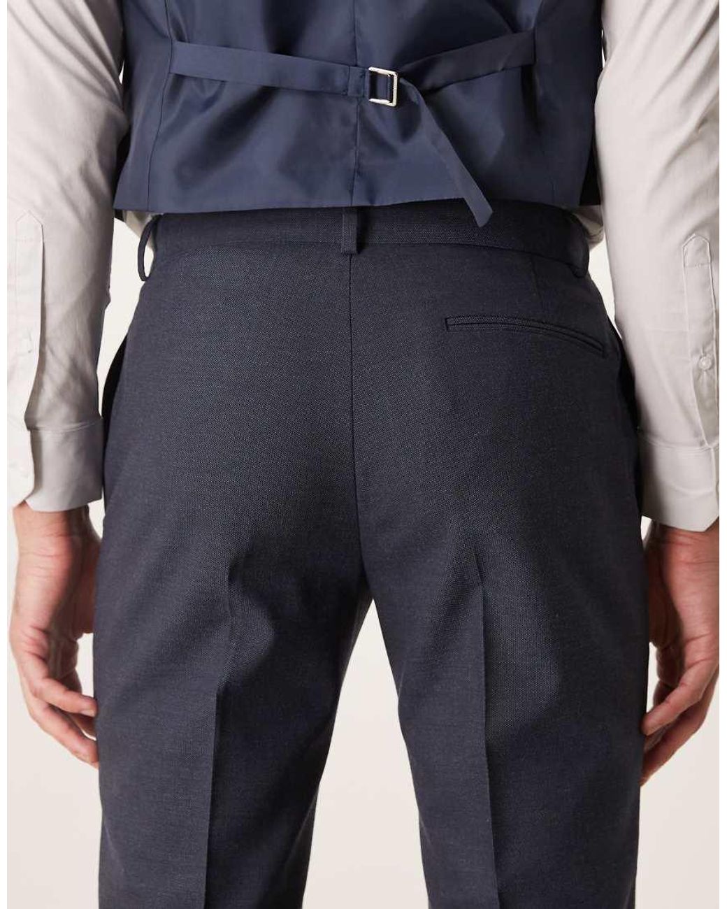 ASOS Blue Slim Suit Pants for men