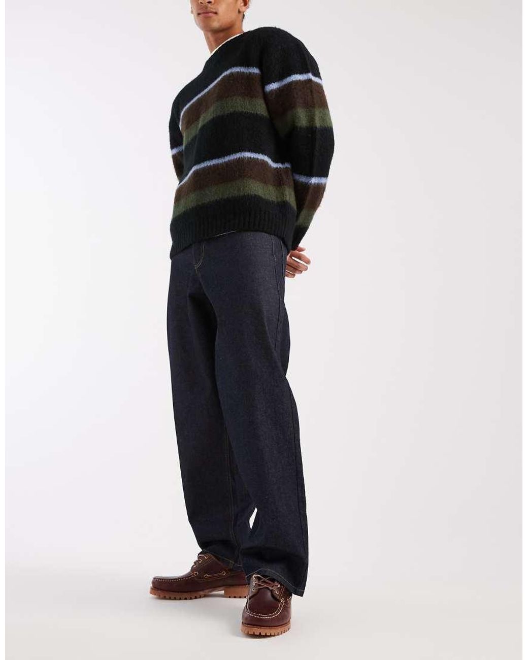 Redefined Rebel Black baggy Denim Jeans for men
