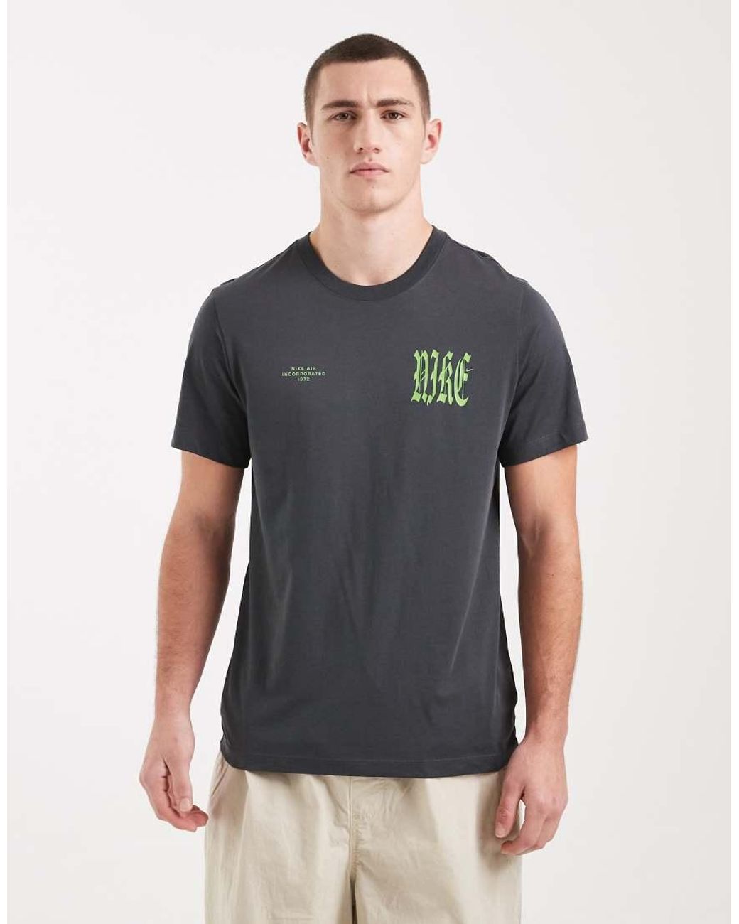 Nike Green Club Graphic Back Print T-shirt for men