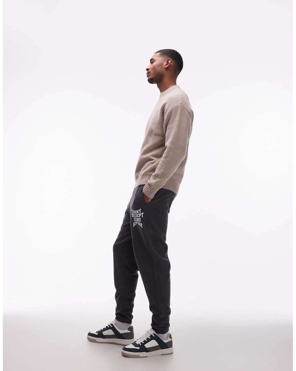 Tommy Hilfiger Black Athletic Dept Sweatpants for men