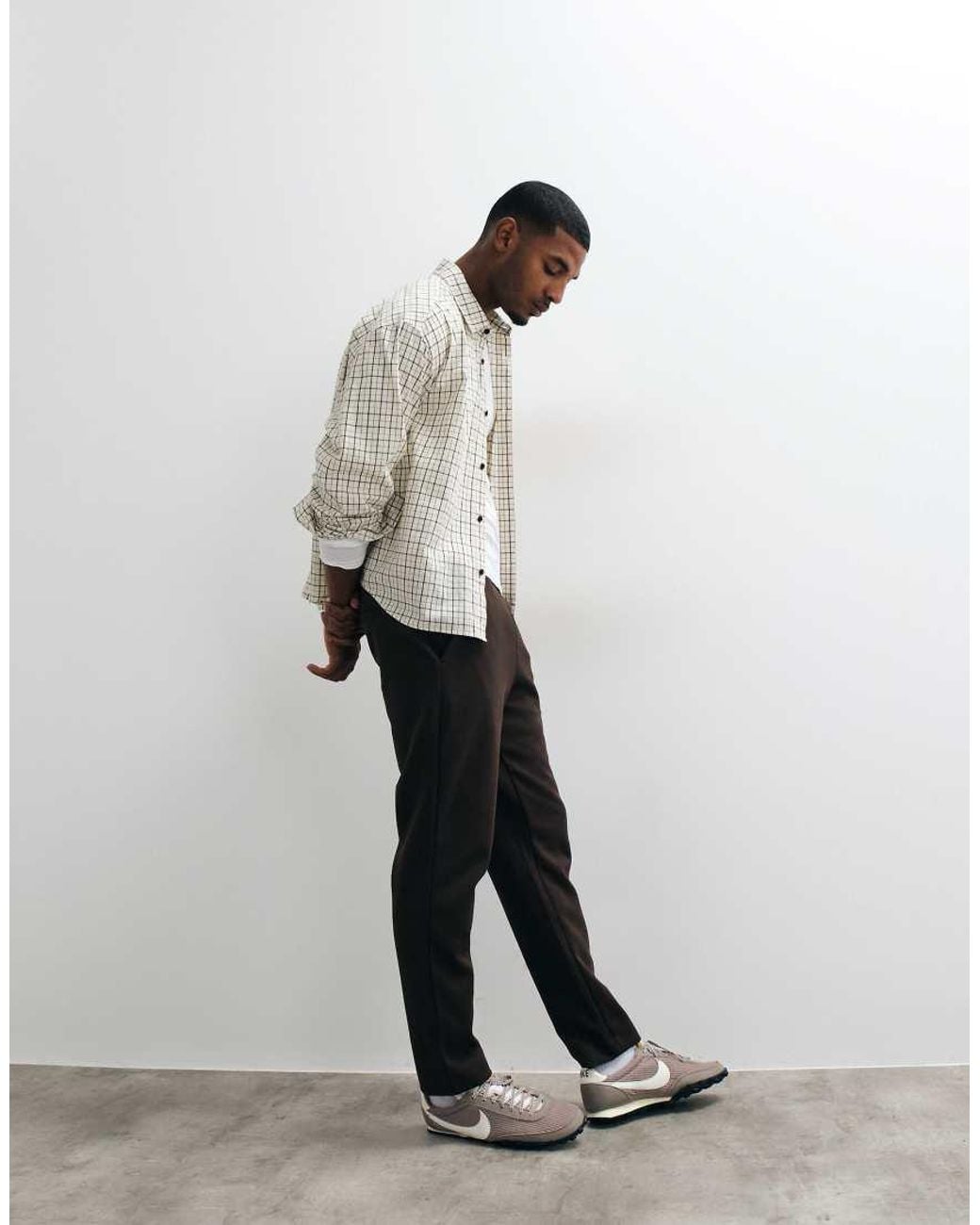 Mango White Tailored Jogger for men