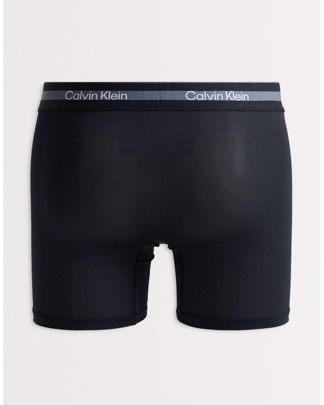 Calvin Klein – icon active – 3er-pack eng geschnittene boxershorts in Blue für Herren