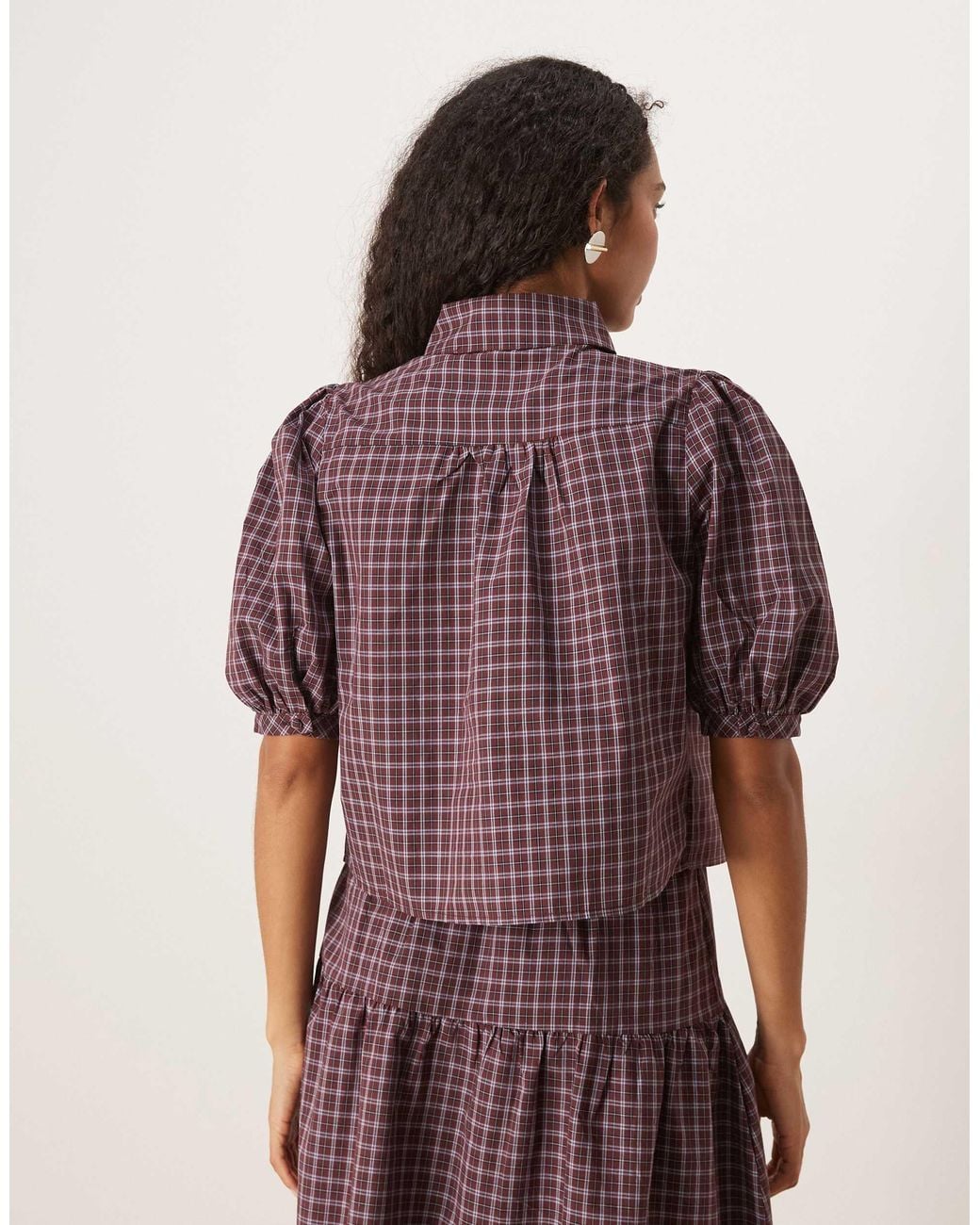 Glamorous Purple Ruched Shirt