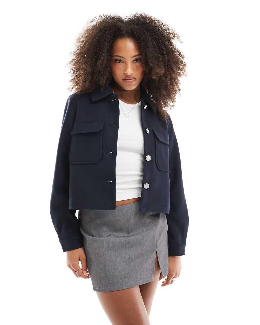 ONLY Blue Boxy Jacket