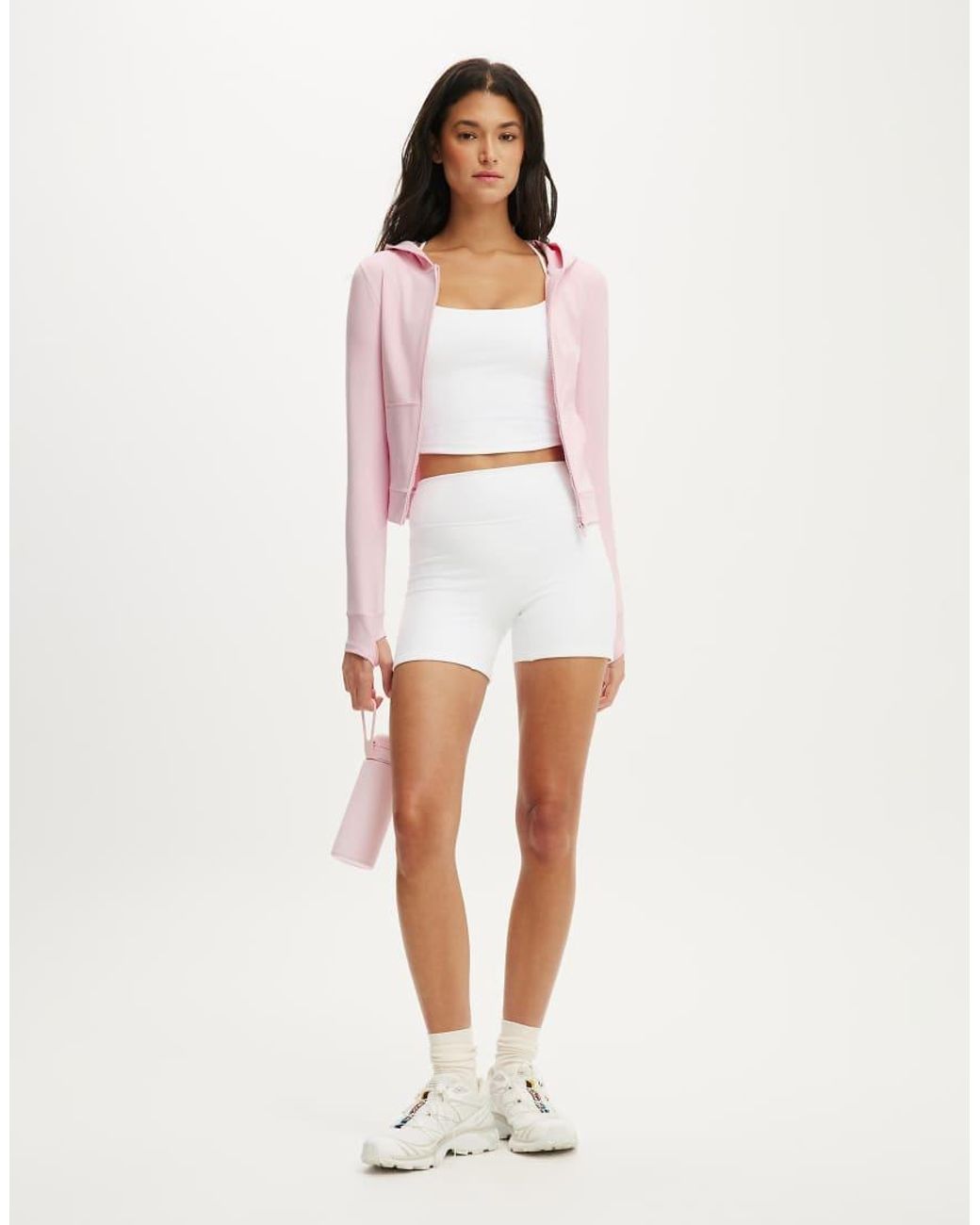 Cotton On White Ultra Soft Hooded Jacket