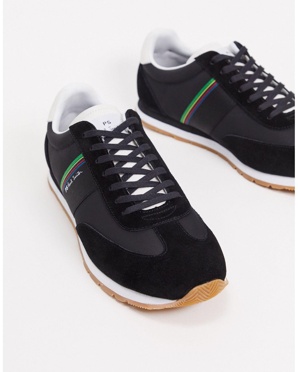 PS by Paul Smith Prince Leather Trainers in Black for Men - Lyst