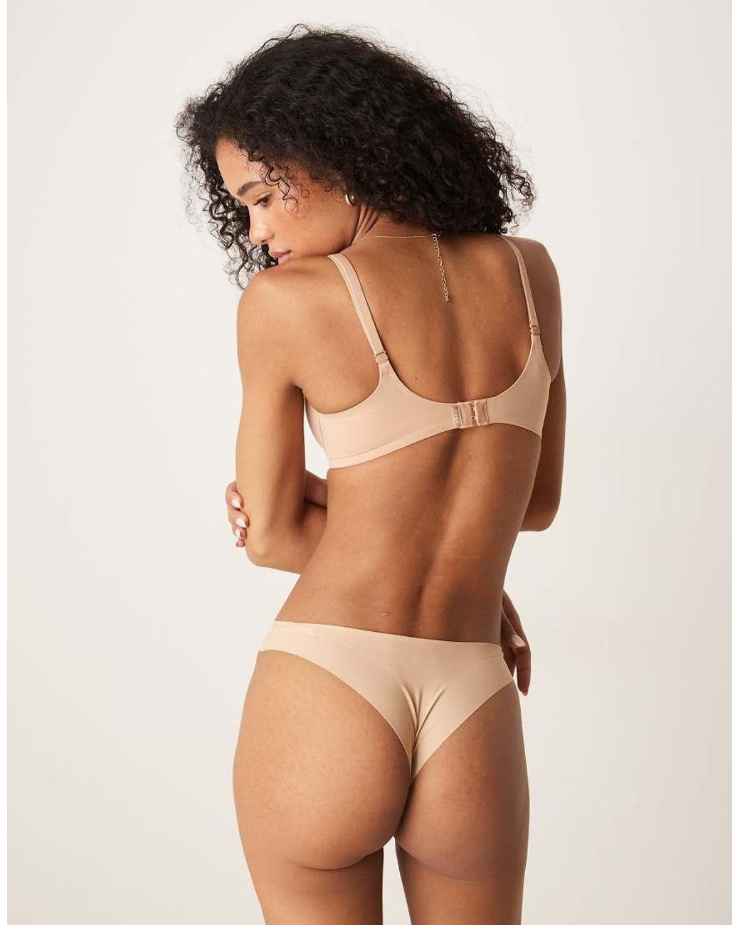 Boux Avenue Natural Ultra Light Microfibre Plunge T-Shirt Bra