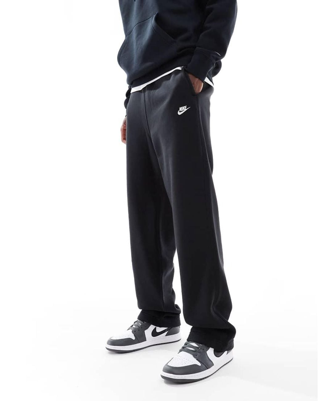 Nike Black Club Straight Leg joggers for men