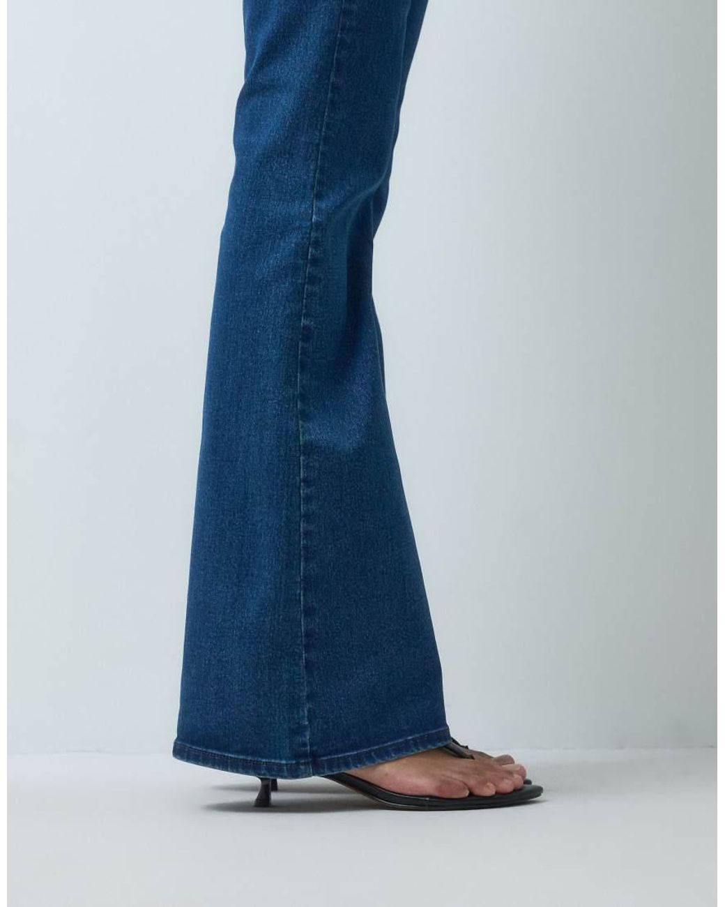 ASOS Blue Power Stretch Sculpt Flare Jeans