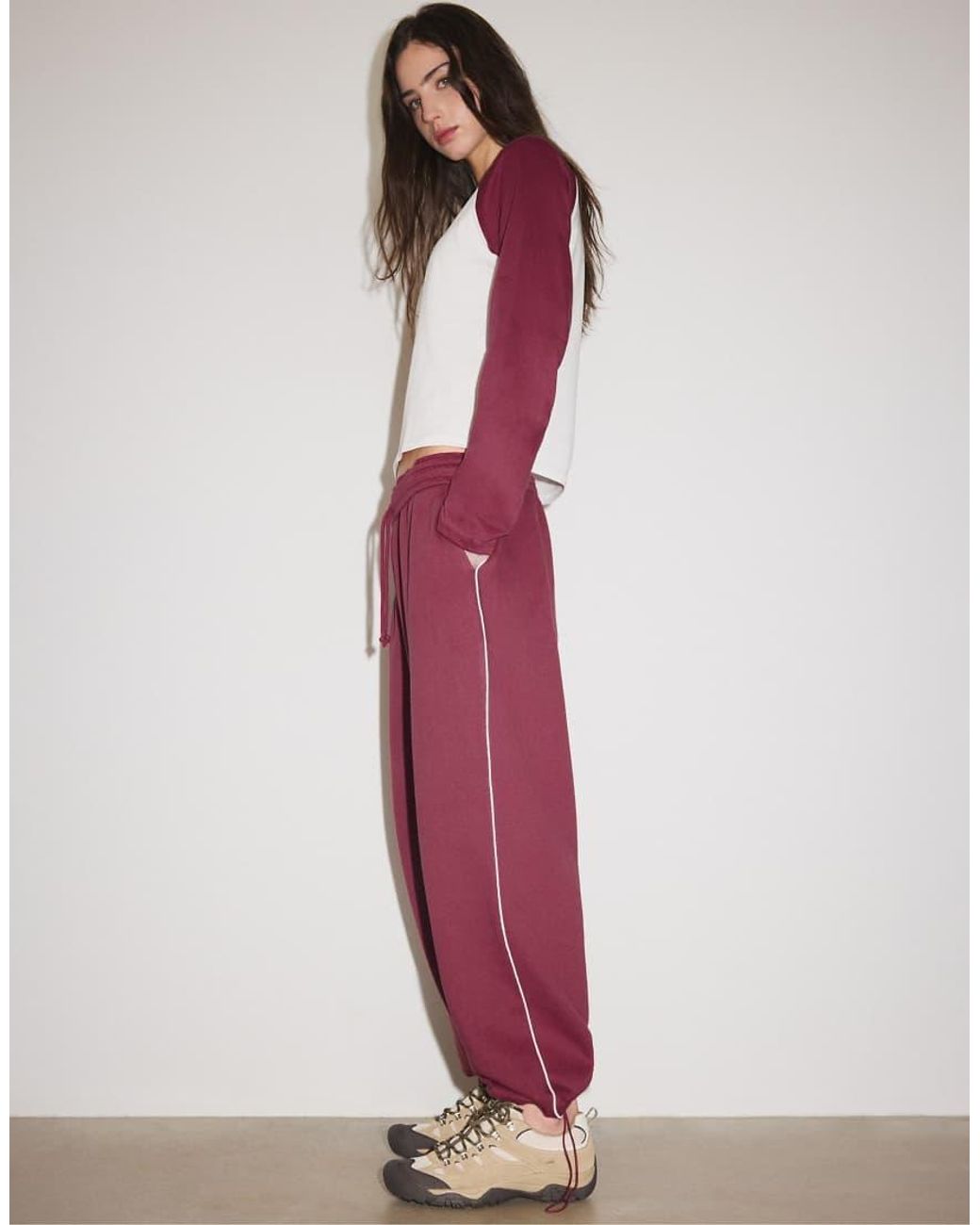 Stradivarius Pink toggle jogger Trousers