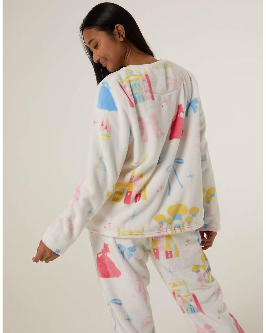 Skinnydip London White Disney Princess Glitter Fleece Twosie Set