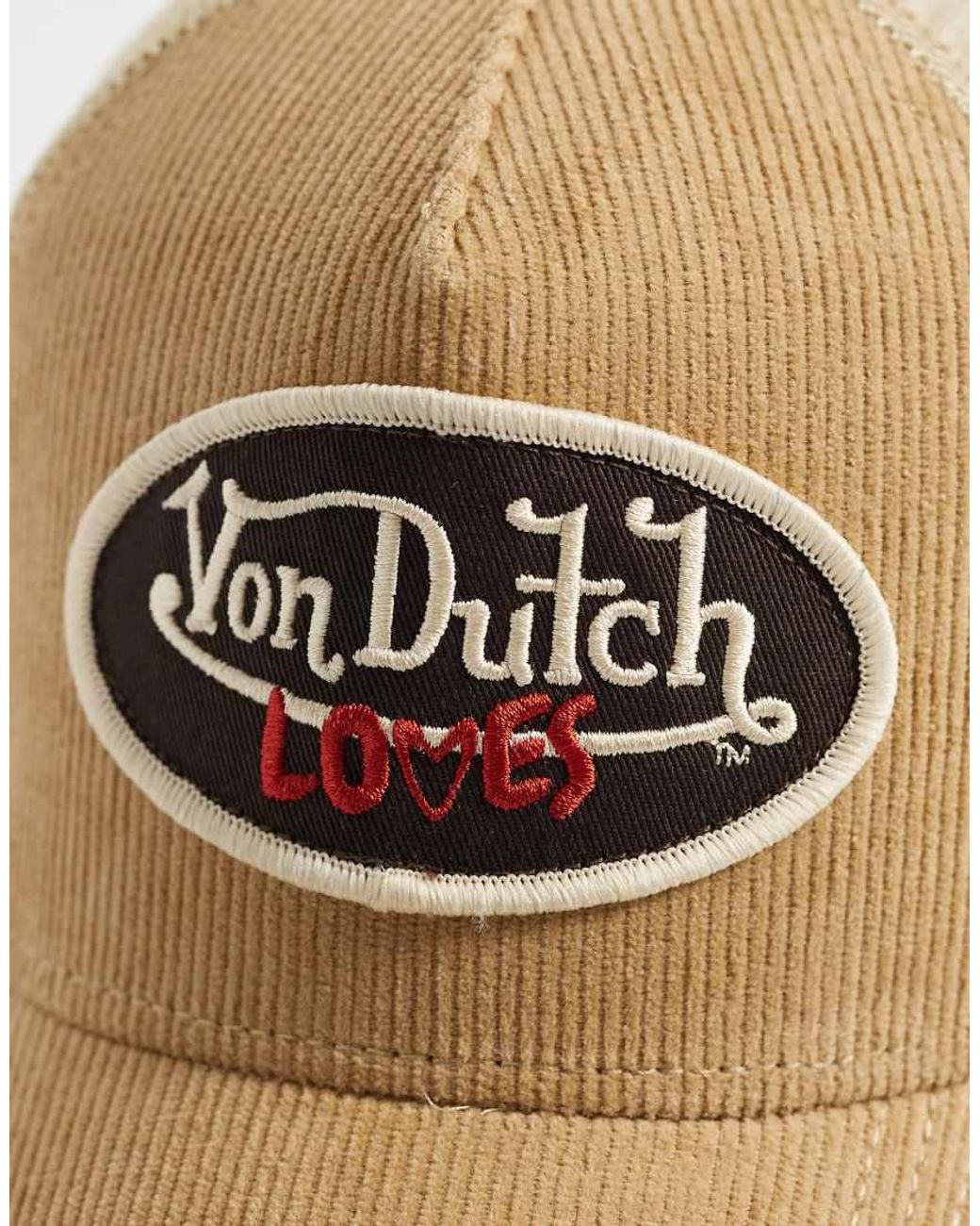 Von Dutch Natural Loves Cordutch Trucker Cap