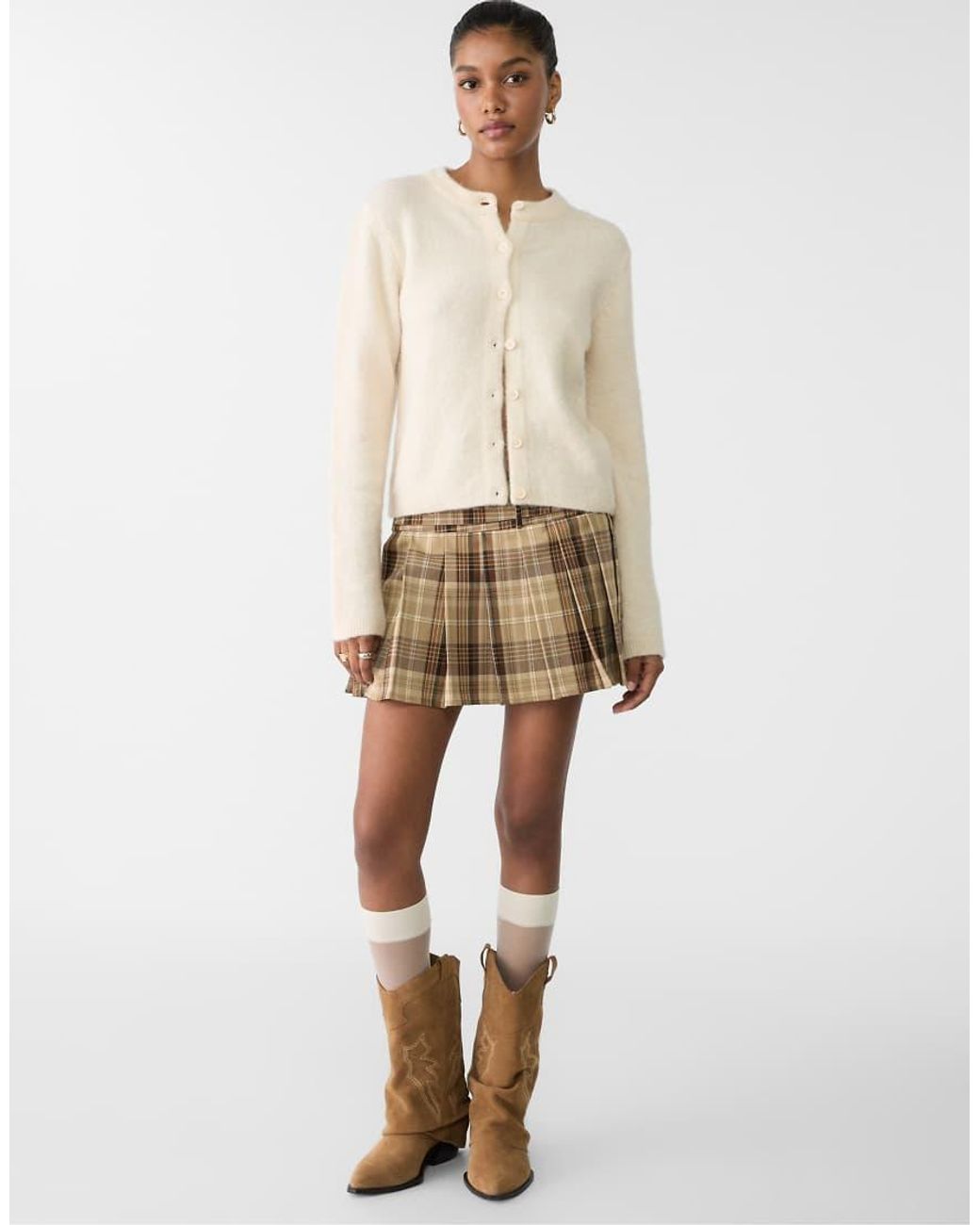 Stradivarius Natural Cardigan