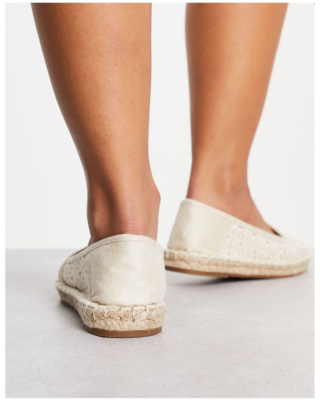 ASOS Wide Fit Jingle Espadrilles in White | Lyst